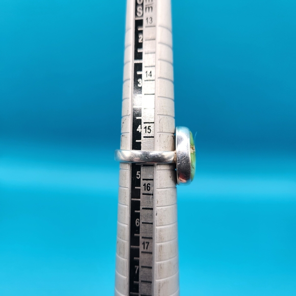 Sonoran Gold Turquoise Sterling Silver Ring - Picture 5 of 7